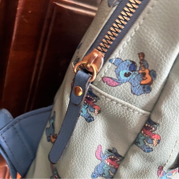 Stitch Mini Backpack & Coin Purse Blue - Picture 9 of 15